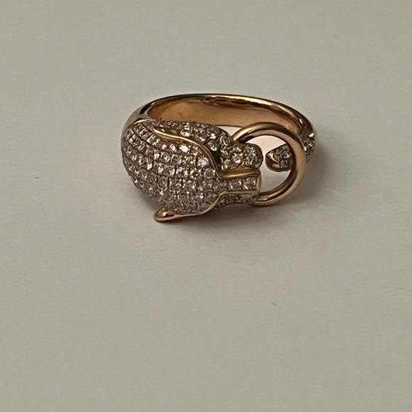 Diamond, 18K gold, and tsavorite garnet ring by Modani Jewels - Picture 5 of 13